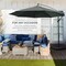 Best Choice Products 10ft Offset Hanging Outdoor Market Patio Umbrella w/ Easy Tilt Adjustment